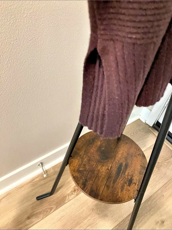 CYRUS Ribbed Sweater in Brown bell sleeves wide band - Image 6