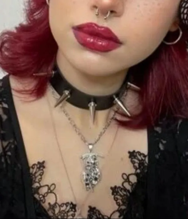 Spike Choker Collar Black New - Image 6