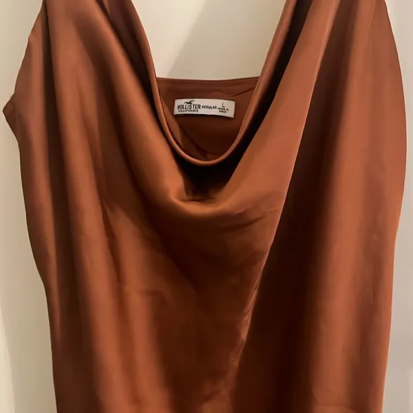 Hollister brown slip dress size L - Image 3