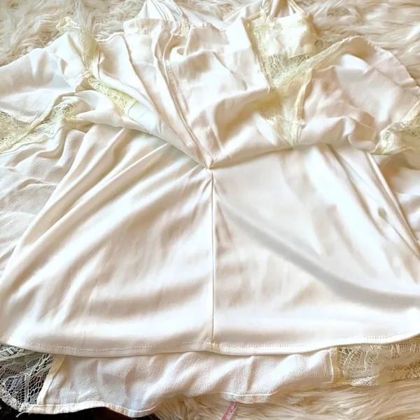 By the Lace-Sides White Lace Dress by Lush Size Small - Image 7