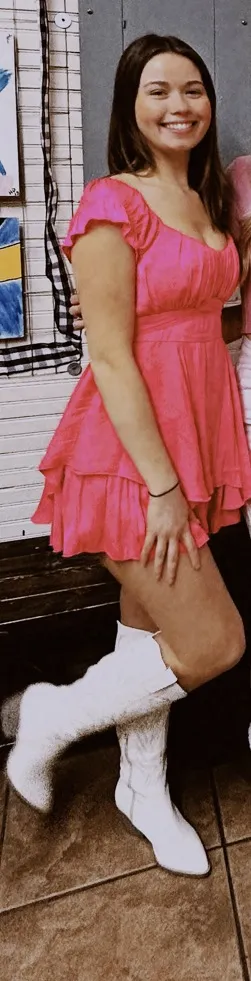 Charmed Hearts Pink romper dress | short dress | pink | small - Image 5