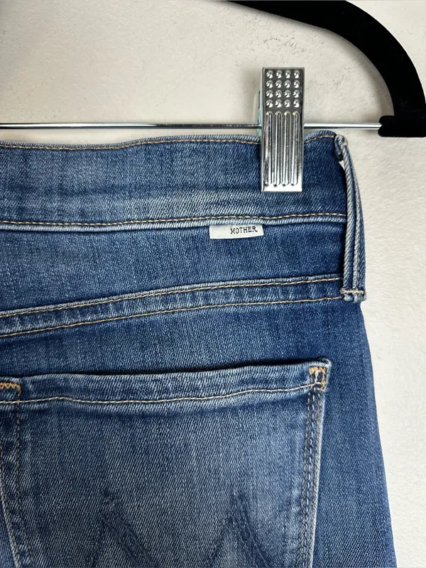Mother The Down Low Twister Ankle Low Rise Wide Leg Jeans Women’s Sz 28 - Image 7