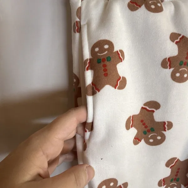 Better Together Gingerbread Print Sweatpants Size Small Preowned - Image 5