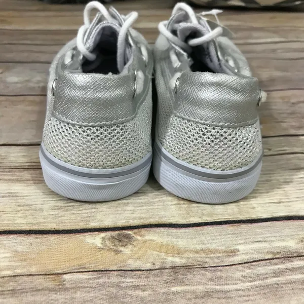 Austin Trading Co Womens Shoes Size‎ 5 Silver Top Siders Boat Sparkly NEW - Image 6