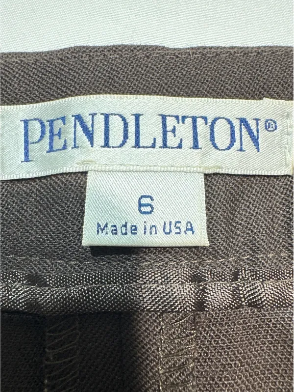 Pendleton Classic Brown Dress Pants Size S - Made in USA! - Image 6