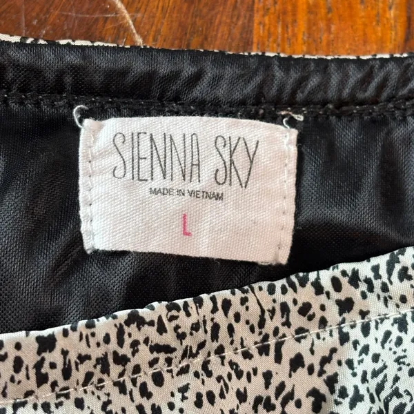Sienna Sky Womens Cheetah Print A-Line Midi Skirt‎ Lined Large 02CS126 - Image 5