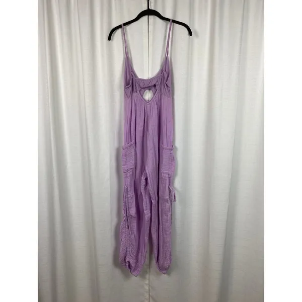 Urban Outfitters Out From Under Purple Gauze Cotton Jumpsuit Sz.S - Image 10