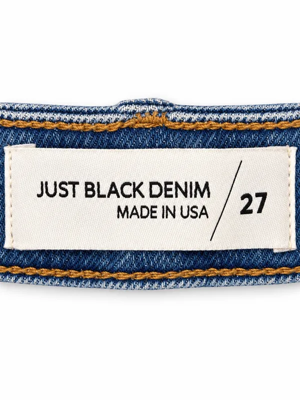 Just Black Denim BP339J Patch Pocket High Rise Wide Leg Jeans 27 - Image 2