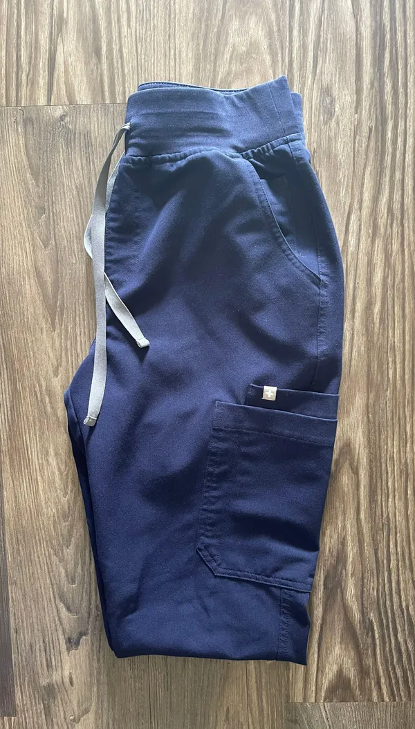 High Waisted Yola Skinny Scrub Pants - Image 4