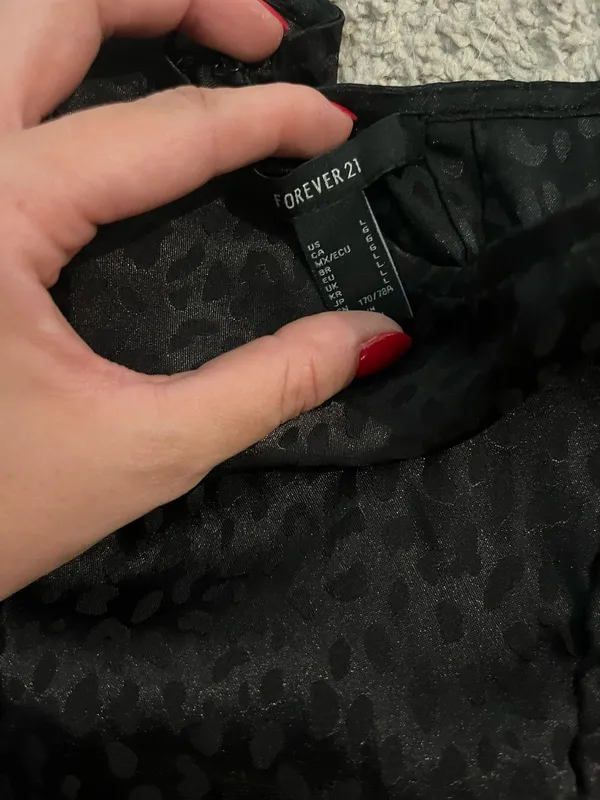 Forever 21 satin cheetah mini skirt - Image 2
