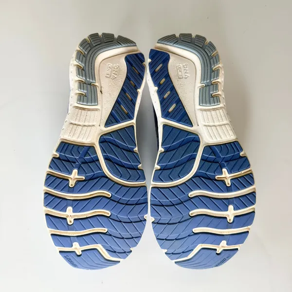 Brooks Glycerin 19 Running Sneakers Shoes Athletic Gym Blue Gold Women 8 - Image 8