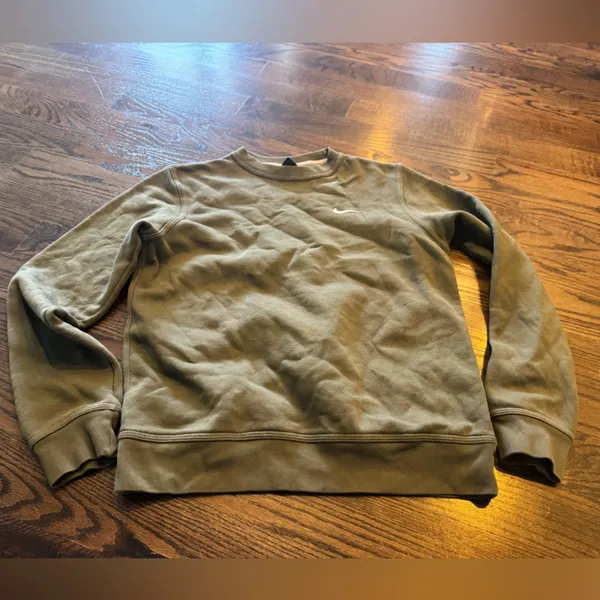 Nike Women's Olive crewneck Sweatshirt - Image 2