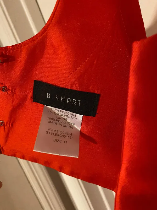 B. Smart JCPenney Red Prom Dress - Image 7