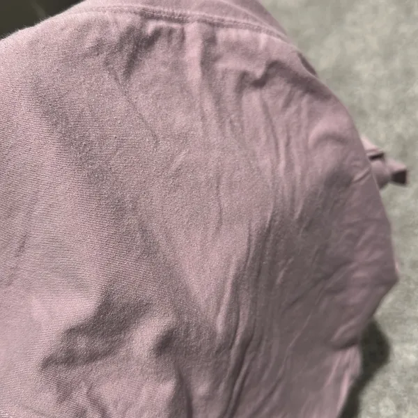 Zyia Active‎ cropped lilac front tie v neck shirt size M - Image 5