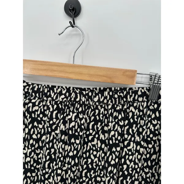 Ophelia Roe Midi Skirt Women XL Black‎ Cream Cinch Ruffle Chic Feminine Milkmaid - Image 6