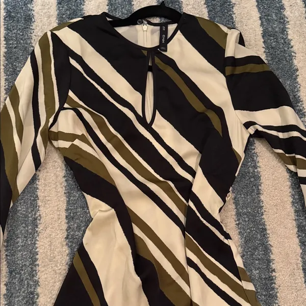 Mango Striped Mini Dress - Image 4