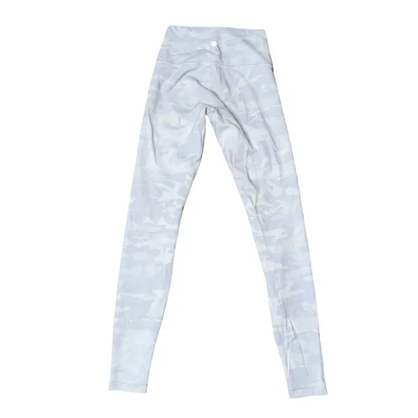 Lululemon Wunder Under Leggings Womens 6 White Camo High‎ Rise Full Length - Image 2