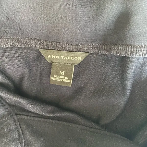 Ann Taylor Blouse With Sheer Accents‎ Navy - Image 7