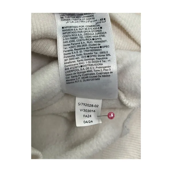 Athleta Recharge Sweatshirt Womens Small Ivory V Neck Faux Wrap Soft Yoga Cozy - Image 8