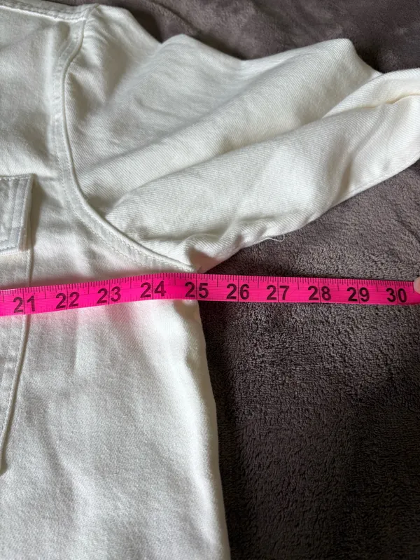 Parke x Target Cream Workwear Denim Shacket - Image 8