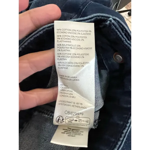 Pilcro High Rise Flare‎ Jeans Women's Size 29 Dark Wash Stretch Denim Pants - Image 8