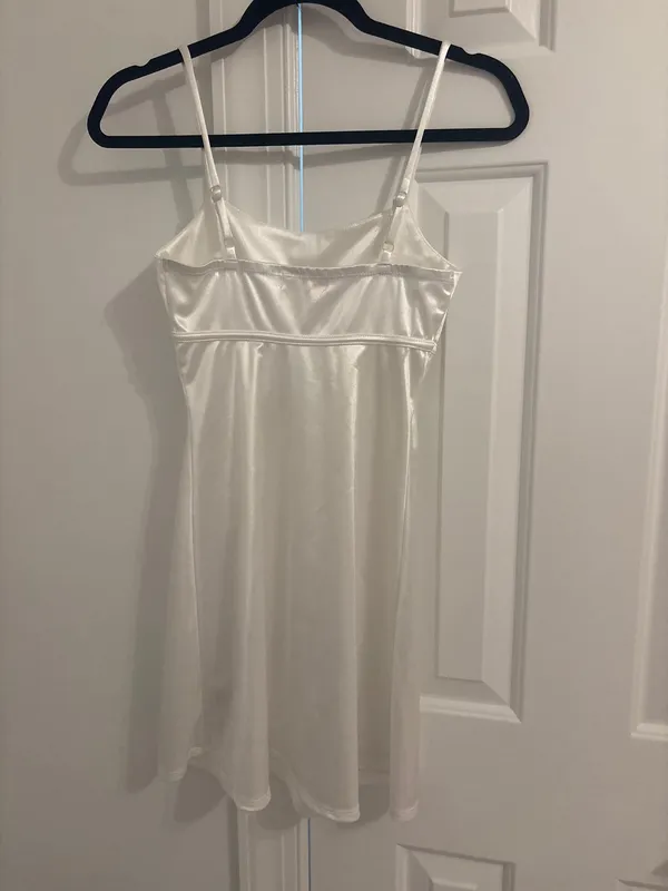 White Satin Altar'd State Dress - Image 2