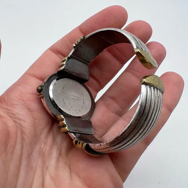 Chico’s Mother of Pearl‎ Two Tone Watch Cuff - Image 6