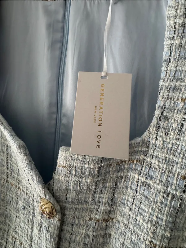 Generation‎ Love NEW!! Blue Sierra Tweed Dress - Image 7