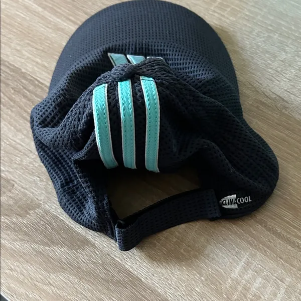 Adidas Black Cap with Aqua Accents - Image 5