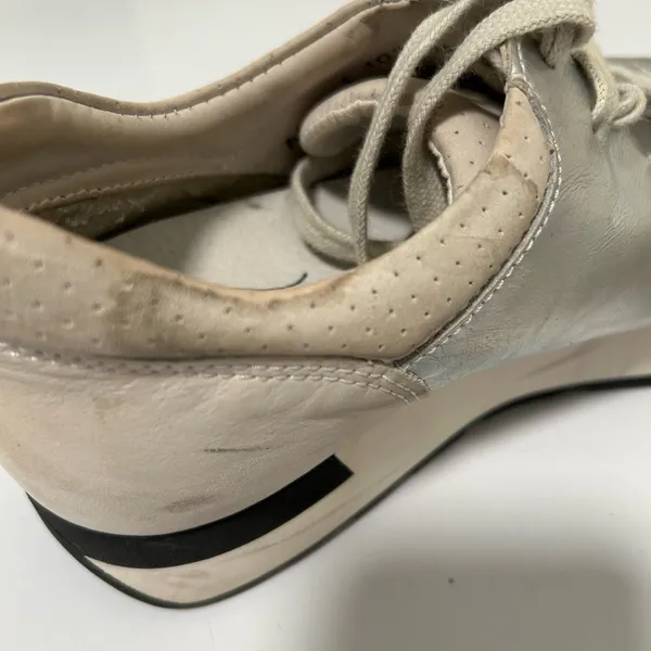 Free People Kick It Silver Metallic Sneaker Size 8.5 - 9 US 39 EU - Image 12