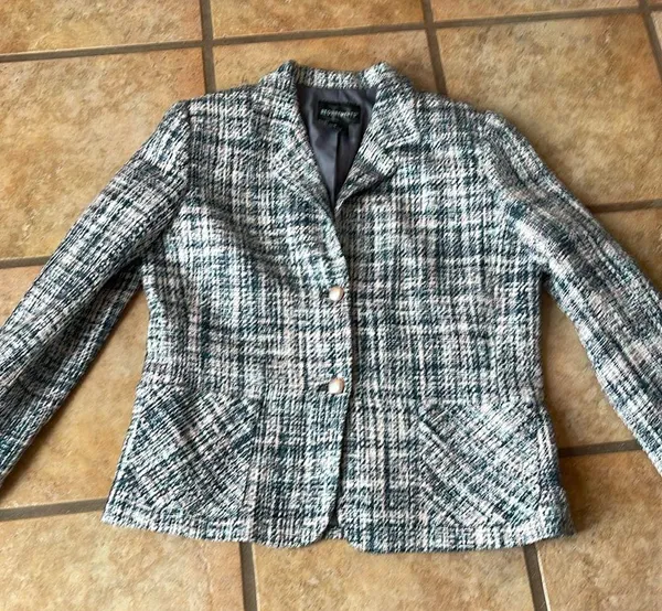 Reflections tweed blazer size 14 Pink - Image 2