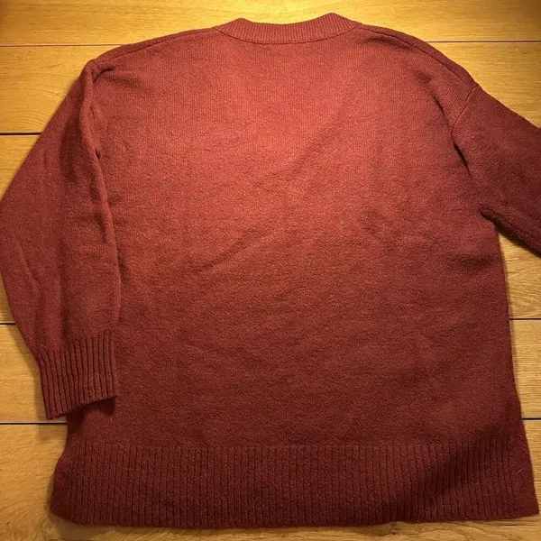 Madewell Bartlett orange sweater wool alpaca blend small - Image 7