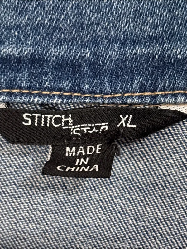NWT Denim Blue Jean Cropped Jacket by Stitch Star Size XL Womens - Image 8