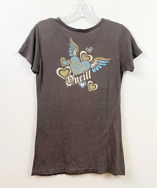 O’Neill Heart Hippie Brown T-Shirt - Image 4