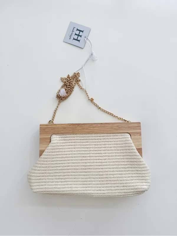NWT Haute Hippie Woven Chain Strap Clutch - Image 2
