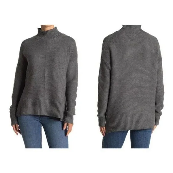 ✨SWEET ROMEO Ribbed Mock Neck Pullover Sweater✨ - Image 2