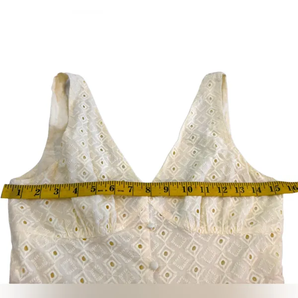 Love Bonito V-Neck Eyelet Midi Dress in Pale Yellow - Image 11