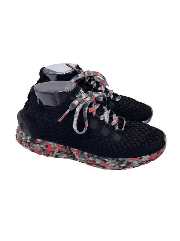 NOBULL Diamond Knit Runner Sneakers Black Red Camo Men's Size 7 Women's 8.5 - Image 2