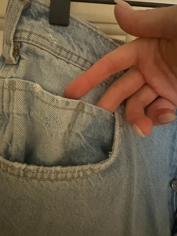 Distressed Wide Leg Jeans - Image 3