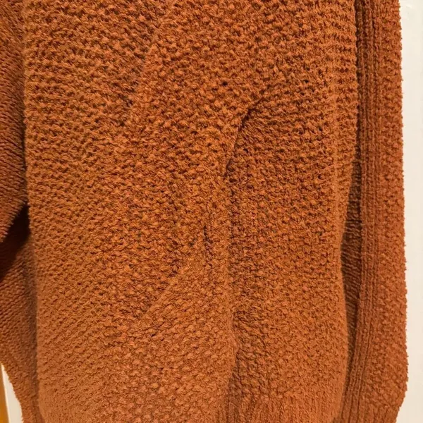 Free People Coco‎ V-Neck twist front textured sweater terracotta size XS/S - Image 3