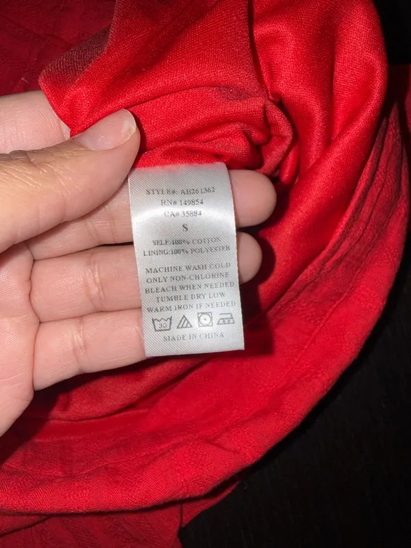 Sadie & Sage Bright Red Ruffle Wrap Mini Skort - Image 7