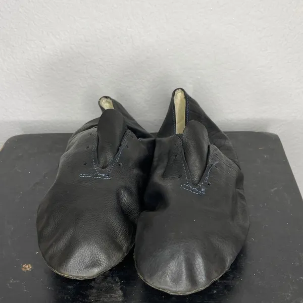 Black Leather Dance Shoes‎ Size 8 - Image 4