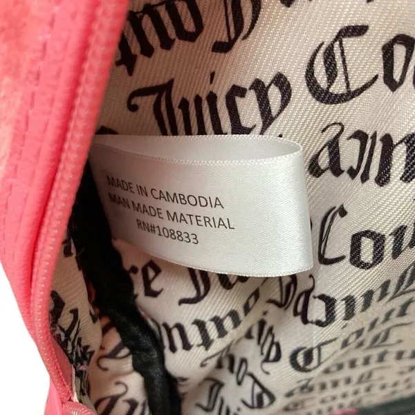 Juicy Couture Big Spender Velour Medium Sized Backpack‎ Pink Lemonade￼ - Image 12