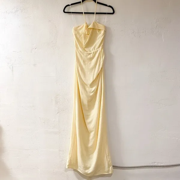Peppermayo Indi Maxi Dress in Butter Yellow Size 0 - Image 2