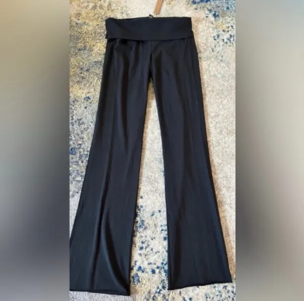 SKIMS Maternity Cotton Jersey Foldover Pants - Image 4