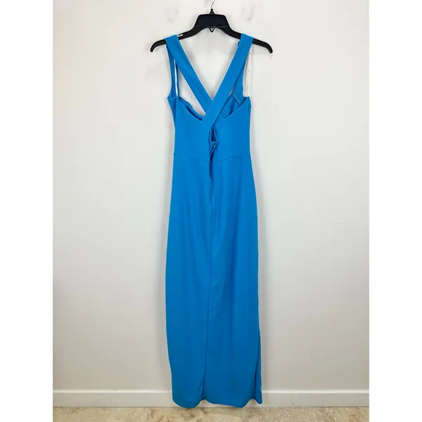 NEW Lulus Glamorous Dedication Blue Sleeveless Column Maxi Dress Formal XL - Image 11