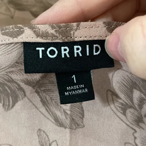 Torrid floral print peplum Georgette midi tank size 1X - Image 9