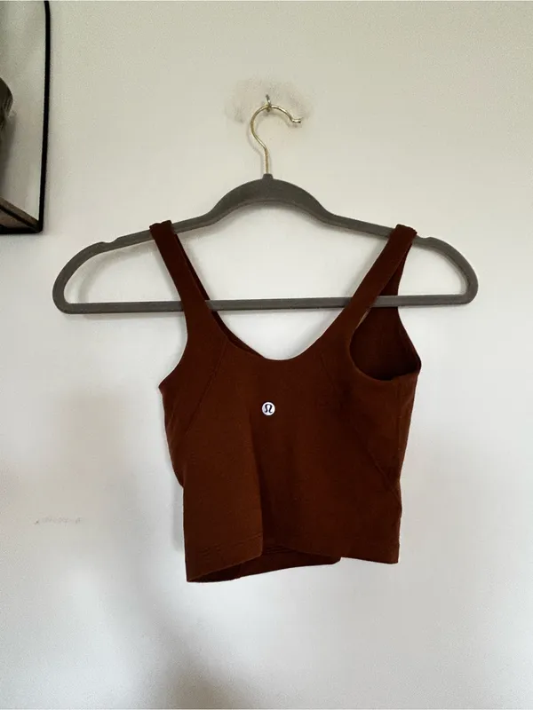 Lululemon Brown Align Tank Top‎ V Neck Size 0 - Image 2