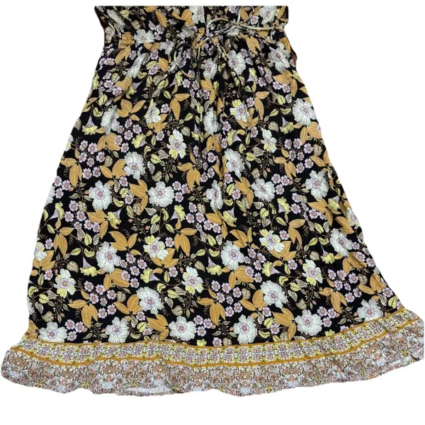 Y2K Aveology Follow‎ Your Heart Maxi Dress Sz 16 Boho Floral Cottagecore Gypsy - Image 3