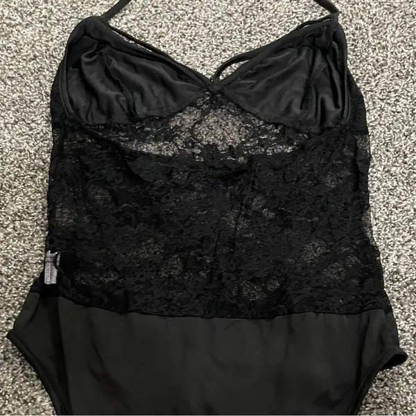 Shein black lace bodysuit L - Image 14